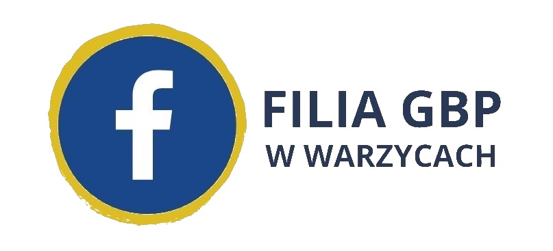 Z lewej strony logo Facebook, z prawej strony napisz GBP w Jaśle, filia w Warzycach